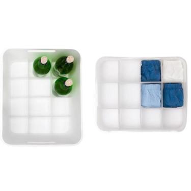 Imagem de Divisória Fit 12 Espaços 36 X 29 X 6,3 Cm - Natural - Coza Utilidade P