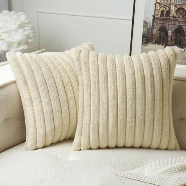 Imagem de KIT C/ 2 CAPAS P/ ALMOFADA EM PELUCIA WAVE SOFT 2 Lados - 40X40 CM - S