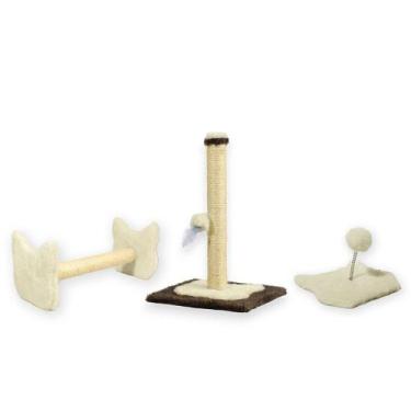 Imagem de Arranhador Para Gatos Poste P Torre Sisal Poste Horizontal e Mola Malu