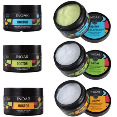 Imagem de Inoar Doctor - Hidratação + Reconstrução + Nutrição - Kit Máscaras 250