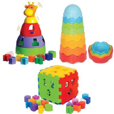 Imagem de Brinquedos Educativo 1 Ano Bebês Presente Menino e Menina - Brinquedos