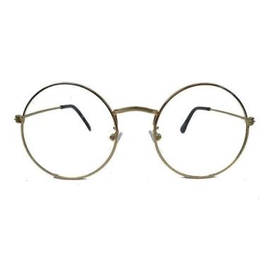 Imagem de Óculos De Grau Redondo Juliette Metal Dourado Retro - Gzi Eyewear, X, 