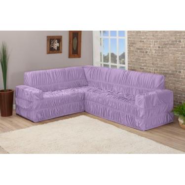 Imagem de Capa De Sofa Canto De 9 Lugares Elasticada Malha Gel - Top Casa