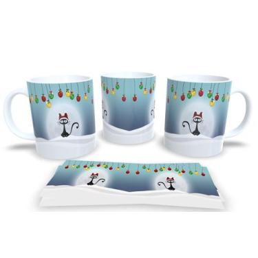 Imagem de Canecas de Porcelana Personalizadas Natal - Estampa Sublimada, Mod.14