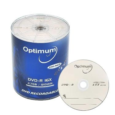 Imagem de Optimum Disco de Mídia Gravável com Logotipo Da Marca Dvd-R 4,7 Gb 16X - 100 Discos (Sem Contêiner)