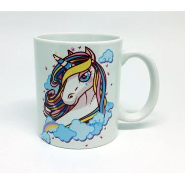 Imagem de Caneca Branca Personalizado Unicórnio Encantado - GMH Prod. Serv. e Re