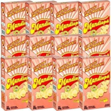 Imagem de Kit 12 Salgadinho Mandiopã Sabor Camarão 80g Cada