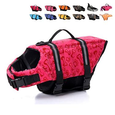 Imagem de HAOCOO colete salva-vidas para cachorro com listras reflexivas/cinto ajustável para cãesHAOCOO X-Large Life Jacket30
