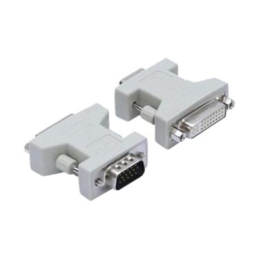 Imagem de Adaptador VGA Para DVI Hayom Fêmea Para Macho Branco - AI1001-100