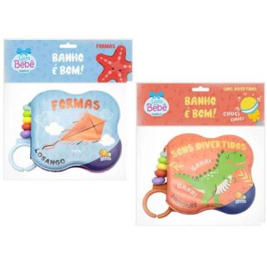 Imagem de Kit Livro do Bebê - Banho E Bom! Formas  +  Sons Divertidos - TodoLivr