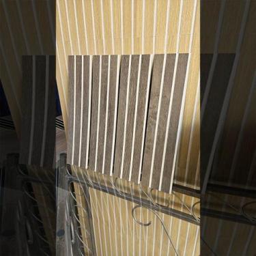 Imagem de Kit 40 Ripado MDF Carvalho Painel Decorativo - Placa 45x11cm - GH Pape