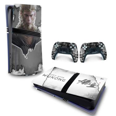 Imagem de Adesivo Compatível PS5 Pro Skin Horizontal Black Myth: Wukong - Pop Ar