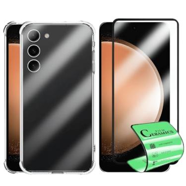 Imagem de Capa Capinha Anti Impacto e Película Premium 9D Cerâmica Compatível Com Samsung Galaxy S23 Plus