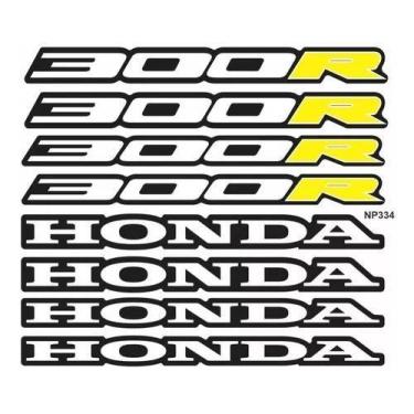 Imagem de Adesivos Kit Ploter De Roda Moto Honda Cb300r Amarelo - Resitank