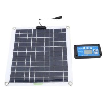 Imagem de Kit de Painel Solar de 200W, Carregador de Painel Solar de Silício Monocristalino Com 10 Em 1 Clipe de Bateria de Cabo OBD Carregador Blue Controller para RV Boat Boat Camping