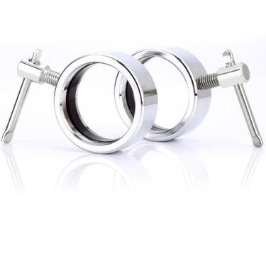 Imagem de Fox Claw Coleira de barra olímpica para barra olímpica de 5 cm, clipes de grampo de barra, par de coleiras de barra de aço inoxidável de liberação rápida para treino de musculação, fitness, treino