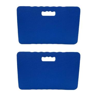 Imagem de 2pcs Almofada de Ajoelhamento Extra Grossa para Jardinagem Confortável Almofada de Joelho de Joelho de Alta Densidade EVA Soexer Tapete para o Banho de bebê Exercício de (BLACK) (BLUE)