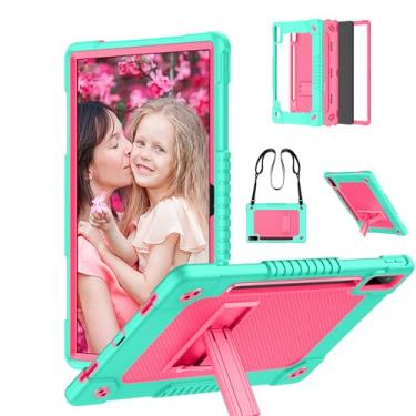 Imagem de Sozengba Capa para Lenovo Tab P12, capa para tablet Lenovo Tab P12 de 12,8 polegadas, à prova de choque, para crianças com suporte/alça de ombro para tablet Lenovo Tab P12/Xiaoxin Pad Pro de 12,8