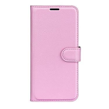 Imagem de XZDWH Capa de telefone para Oppo Realme 14 Pro Plus 5G, couro PU com suporte para cartão de crédito, carteira fina flip com suporte, capa protetora (rosa)