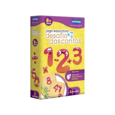 Imagem de Jogo Educativo de Tabuleiro com Cartas - Desafio das Contas Toyster