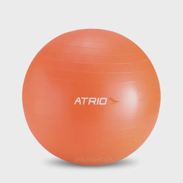 Imagem de Bola de Ginástica 55cm de Diâmetro Material pvc Laranja ES118 -Atrio