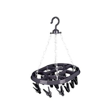 Imagem de Varal Para Calcinhas, Meias, Cuecas, Roupa Intima, 16 Prendedores Cada(PRETO)