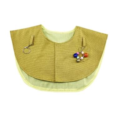 Imagem de IEUDNS Parrot Anti Scratch ombro Protetor de pássaro fralda pendure pendurar brinquedos de pássaro Shawl ombro de animais de estimação para pombos, Amarelo