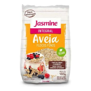 Imagem de Kit c/ 6 Aveia Em Flocos Finos Integral Vegan 400g Jasmine