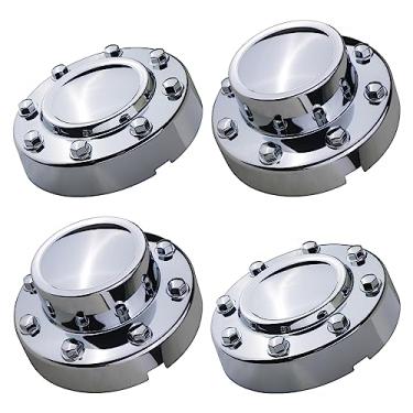 Imagem de TQPONLY Tampa Central Da Roda Dupla Cromada | Compatível com Acessórios Dodge Ram 3500 2011-2018 | Roda de Liga Leve Drw de 1 Tonelada Lateral Dianteira e Traseira