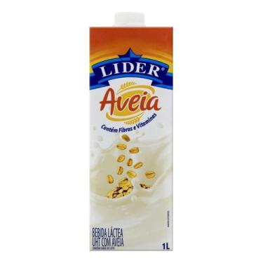 Imagem de Kit c/ 4 Bebida Lactea UHT Aveia Lider Caixa 1l