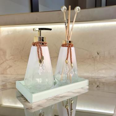 Imagem de Kit Lavabo Com Bandeja Completo Branco Disufor Presente