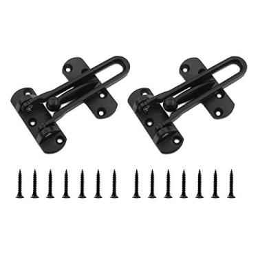 Imagem de 2 peças de fechadura de porta de barra giratória, trava superior ULIFESTAR para porta da frente parafuso de porta de aço inoxidável, fechadura de porta de celeiro, fechadura de galpão, ferragens de