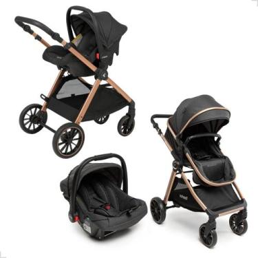 Imagem de Carrinho de Bebê Com Moises Romanzo TS Duo Preto/Bronze - Infanti, Pre