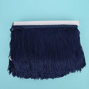 Imagem de 10 Jardas de Costura de Barragem, 10yd 14cm de Comprimento a 10 Jardas de Franjas Com Tassel Tassel Renda de Renda Fita Costura Em Estágio de Vestuário Diy Cortina Acessórios de Vestuário (Azul-marinho)