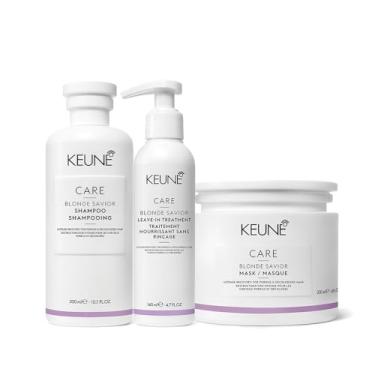 Imagem de Kit Keune Care Blonde Savior Shampoo + Máscara + Leave-In (3 produtos)