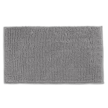 Imagem de Tapete Buettner Microfibra Antiderrapante Chenille Greco 50x70cm Prata