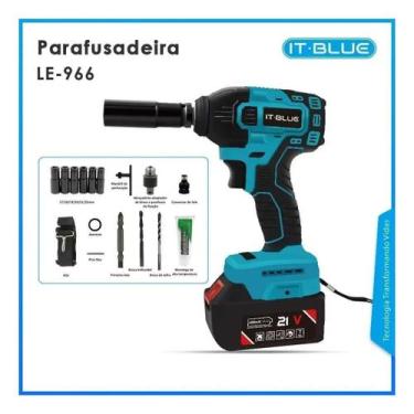 Imagem de Chave De Impacto Com 02 Baterias 21v Íon-lítio Profissional - nakasaki