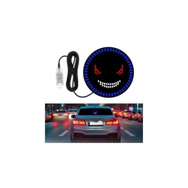 Imagem de Luz olhos de diabo para para-brisas, USB Plug and Play luz olhos LED para carro com 11 modos, luz olhos de diabo para carro, luzes dinâmicas olhos de diabo para carro, olhos para o para-brisas do