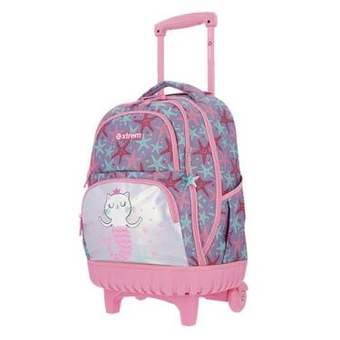 Imagem de Mochila Rodinha Xtrem Cross 2.0 Gatos Escolar Carrinho - Strem