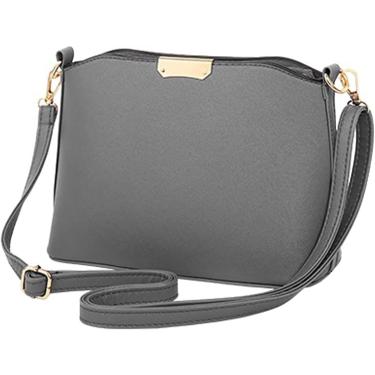 Imagem de Bolsas Tote Femininas, 1 Peça Simples Casual Mulheres Satchel Lady Shopping Shell Bag Ombro Messenger Crossbody Bags, Grey