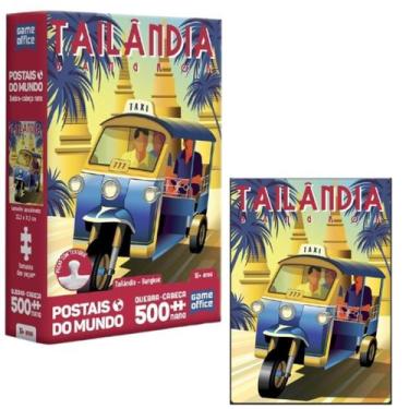 Imagem de Quebra-Cabeça 500 Peças Tailândia Postais Do Mundo Toyster