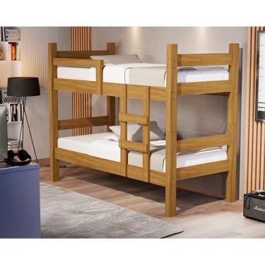 Imagem de Beliche Letícia Solteiro Nature – VJ Móveis