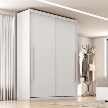 Imagem de Guarda-roupa Mdf 2 Portas 3 Gavetas Splendido Branco Absoluto