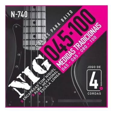 Imagem de Encordoamento Baixo N740 Nig 4 Cordas 045/100 Escala Longa