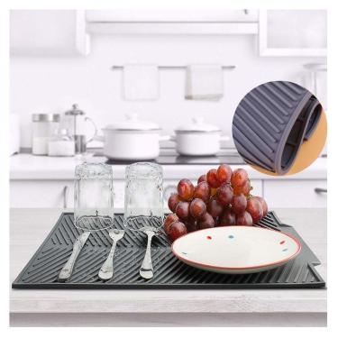 Imagem de Tapete Escorredor De Louças Grande Silicone Bar Resistente
