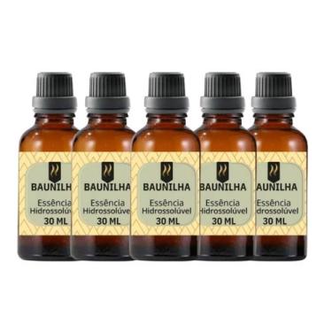 Imagem de Super Kit 5 Essências A Base Água Hidrossolúvel 30ml Difusor - Nattuar