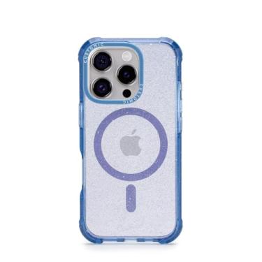 Imagem de Customic Capinha Case Capa para Celular iPhone 16 Pro (6.3"), Impactor Space Anti Impacto Proteção Militar 4 metros contra quedas, Compatível Mag-Safe, Transparente com Efeito Glitter