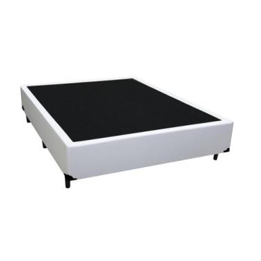 Imagem de Cama Box Viúva Sintético Loja Xerife Branco 40x128x188 - KSM Colchões