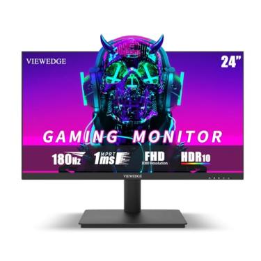 Imagem de Viewedge Monitor de jogos de 24 polegadas com 180 Hz, IPS 1ms, FHD 1080p e HDR 10 | Monitor de computador PC com 105% sRGB, filtro Bluelight, 2 portas HDMI e 1 DP, suporta sincronização gratuita e