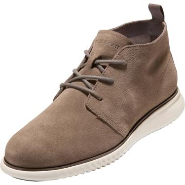 Imagem de Cole Haan Bota masculina 2.Zerogrand Chukka, Camurça Morel/Natural/Marfim, 40
